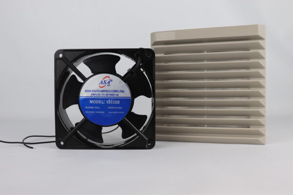 Mini Ventilador 120mm + Grelha Plástica C/ Filtro e Grade de Proteção ASA fan - Image 2